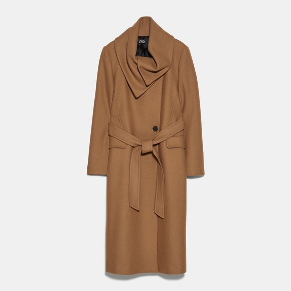 zara wraparound coat